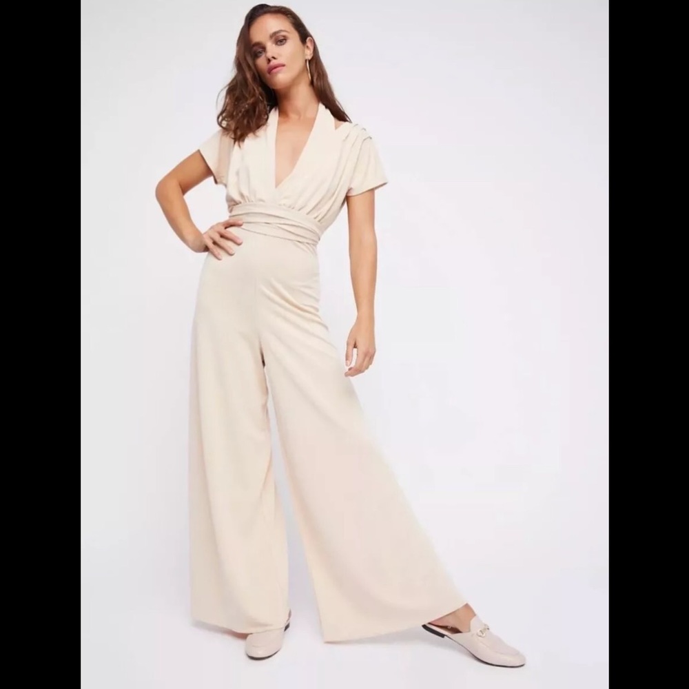NWOT Free People Unfaithfully Yours Jumpsuit Sz M